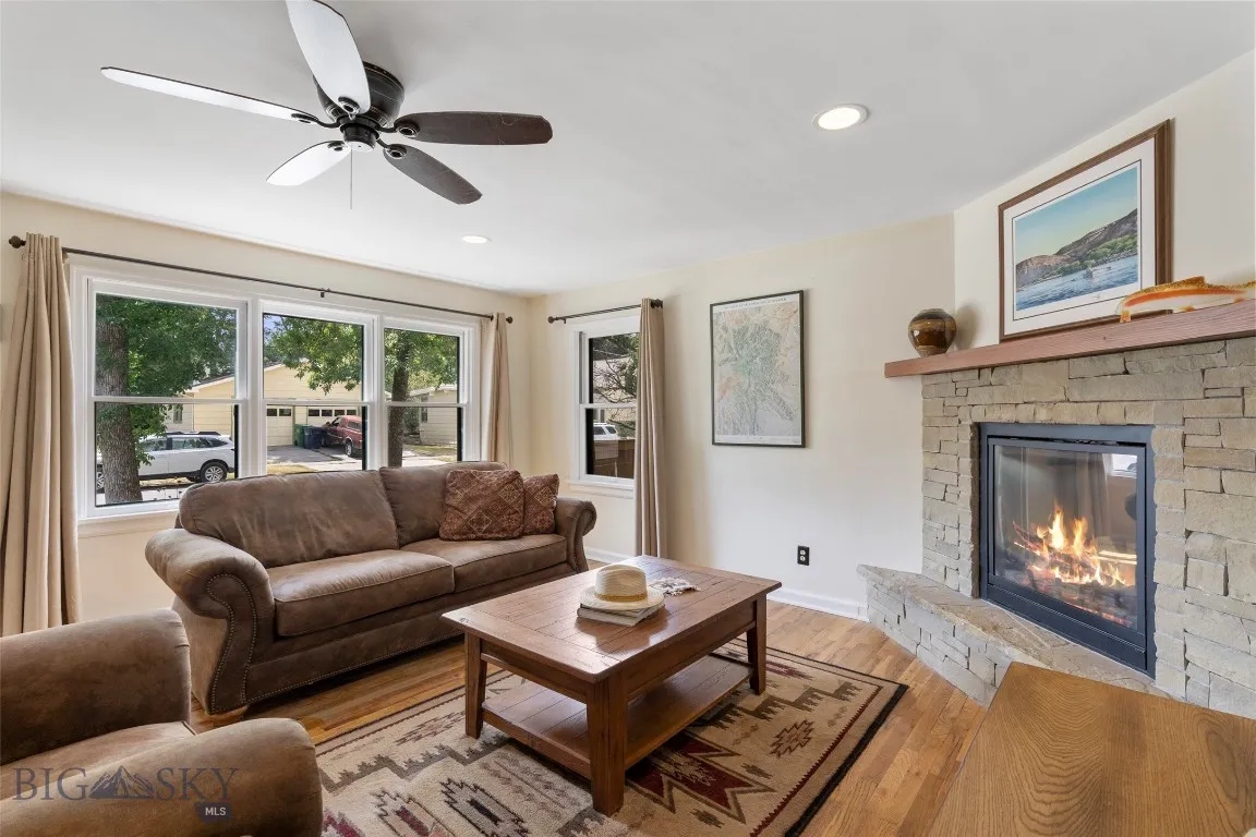 Hardwood flooring throughout