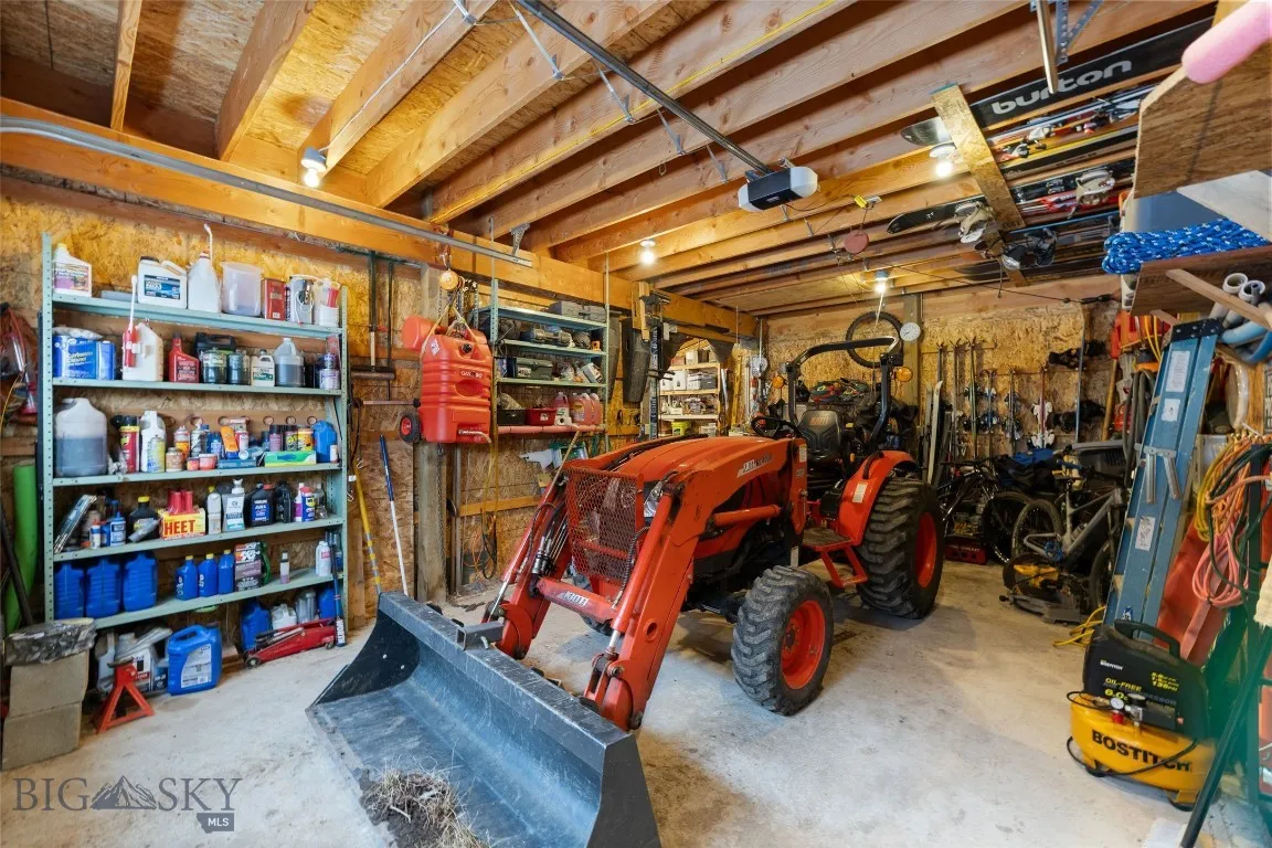 Store equipment indoors