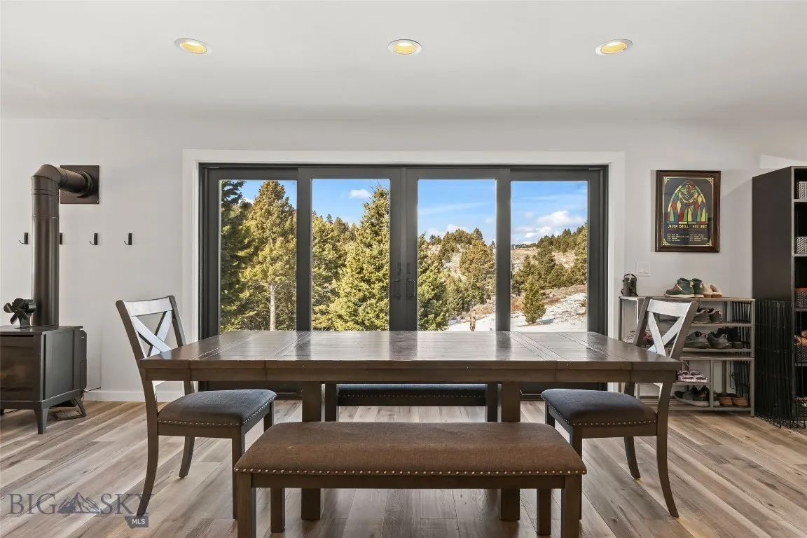Dining area with ton of natural light and beautiful views!