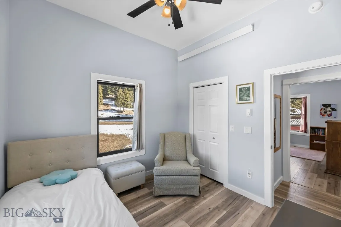 Bedroom #3 w/ nice size closet and ceiling fan