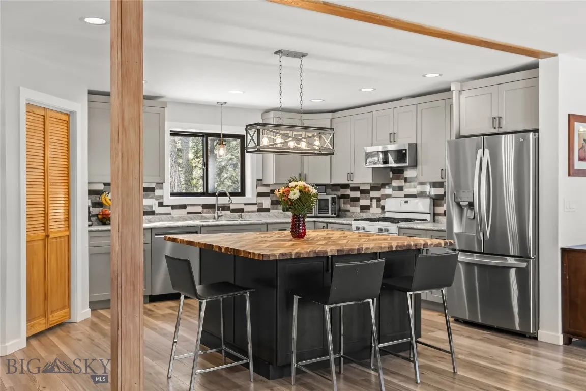 Custom kitchen with large island