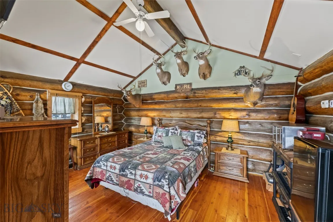 vaulted ceilings and vintage vibe