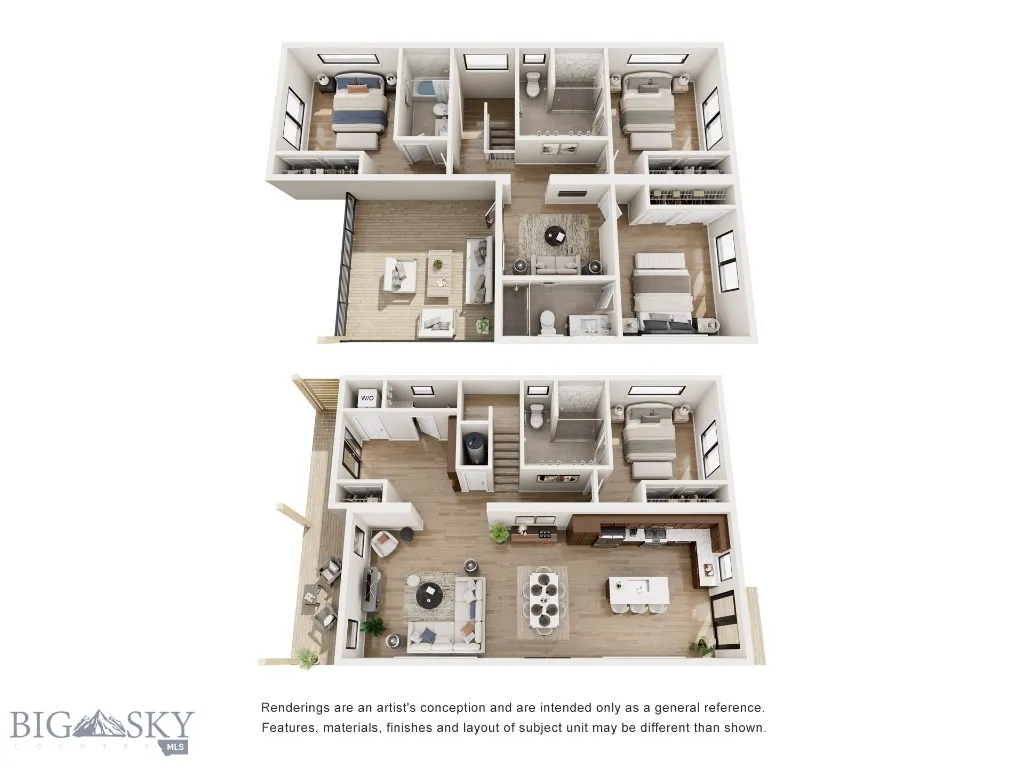Combined 3D Floorplans