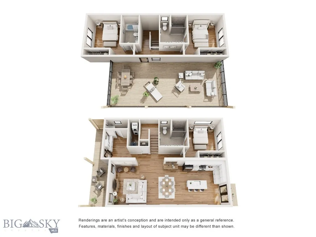 Combined 3D Floorplans