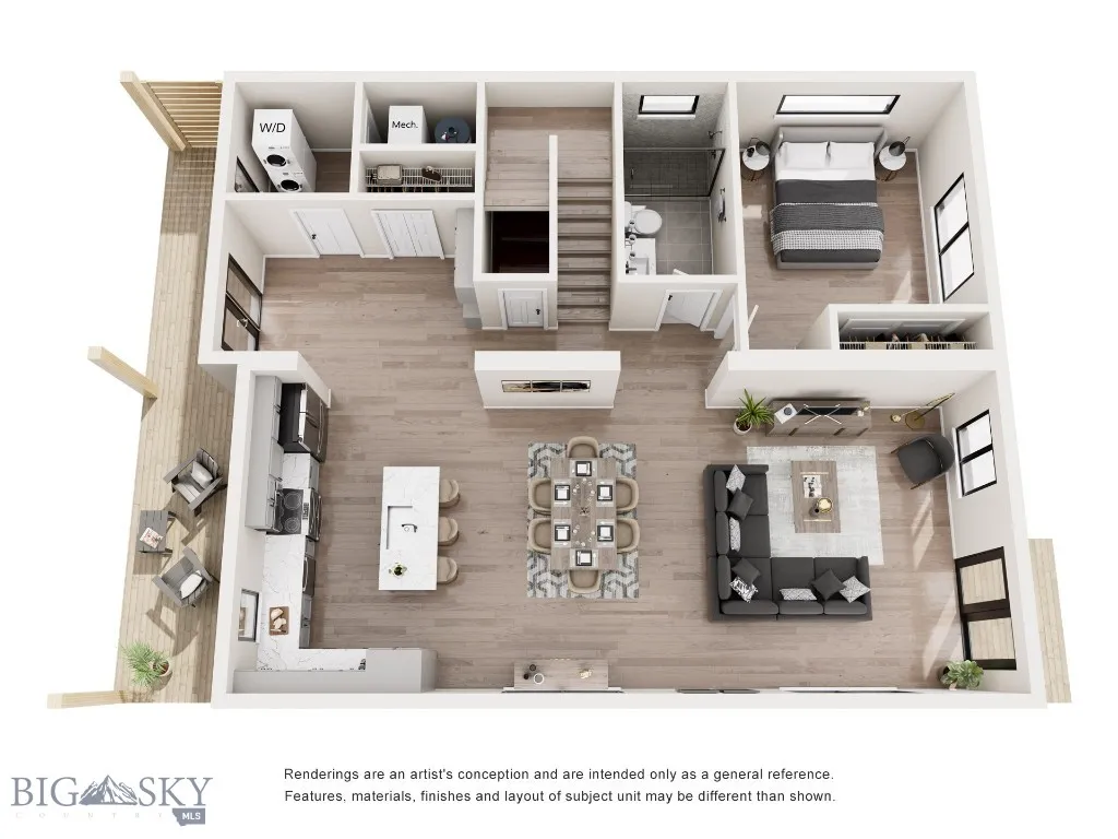 First Floor 3D Floorplans