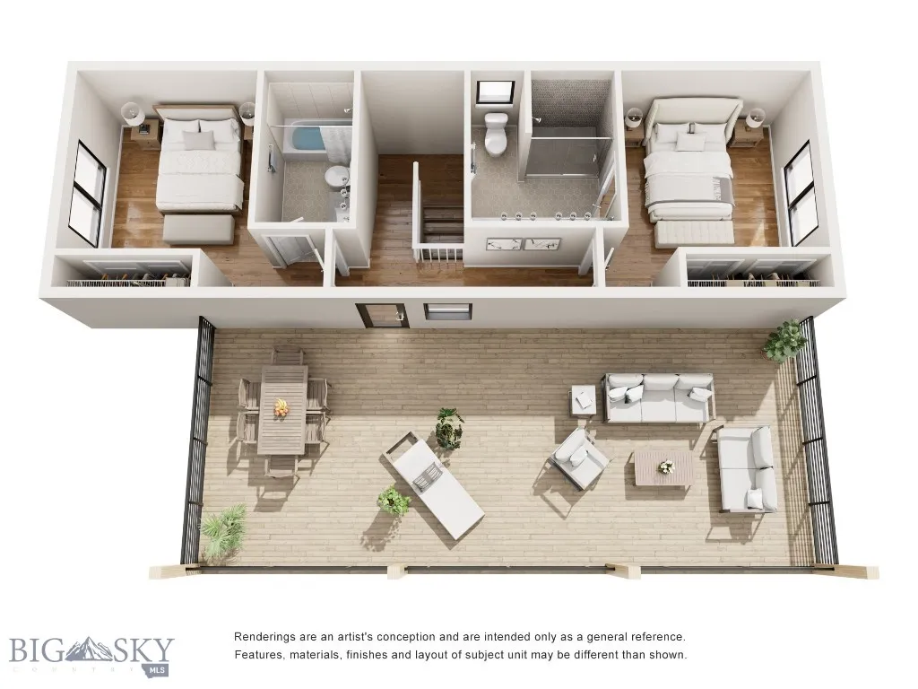 Second Floor 3D Floorplan