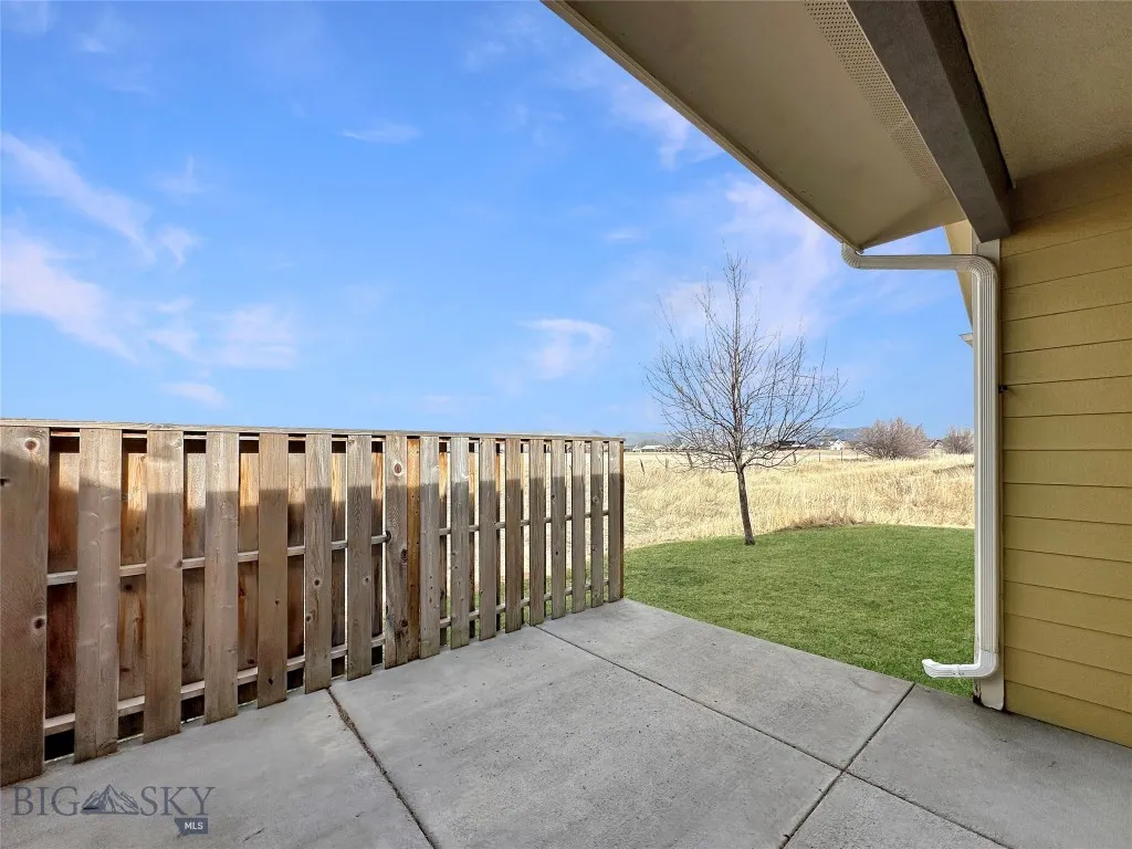 Covered back patio