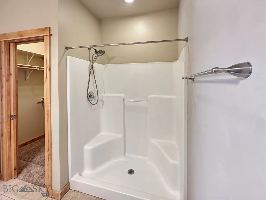 Walk in Shower in Master