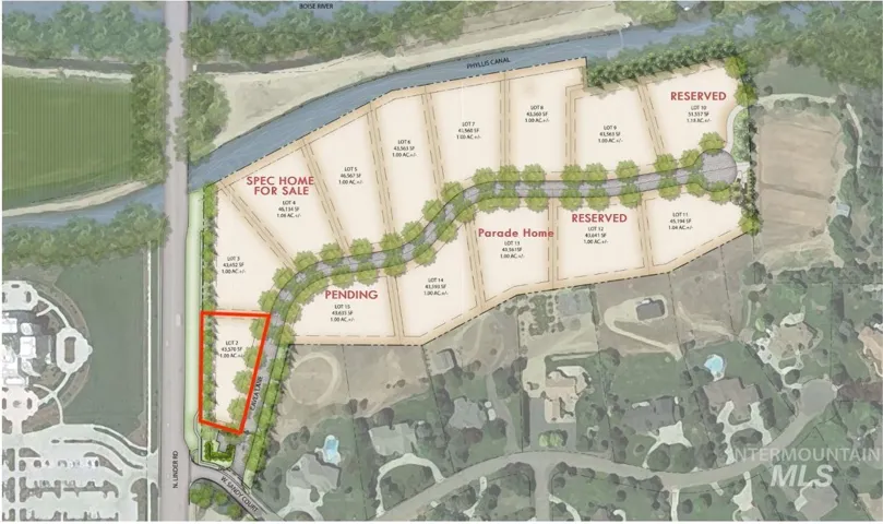 Map of parcels