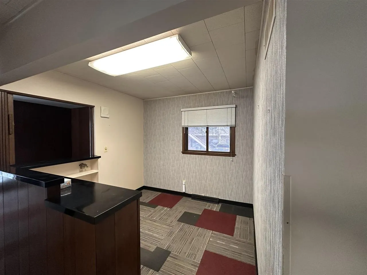 View with window to the lobby