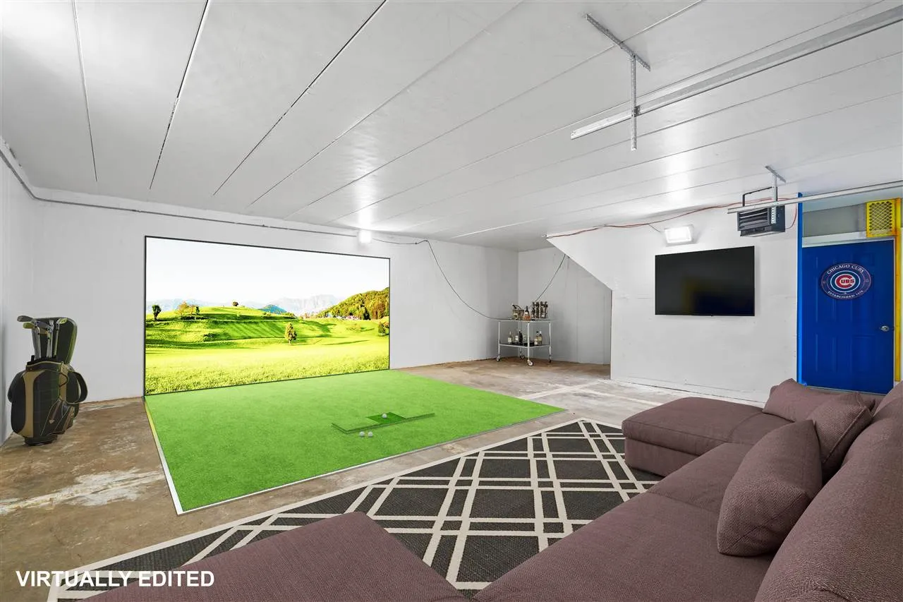 This garden garage could be used for a golf simulator, hobby room, batting cages, storage and more!